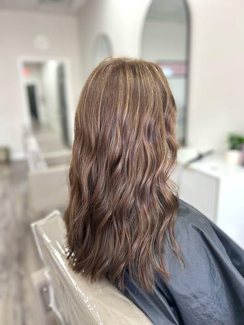 Long brunette waves