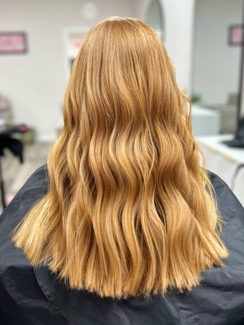 Copper waves, long and bright
